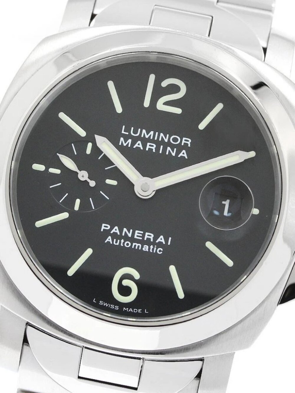 PANERAI Luminor Marina PAM00220 Small seconds black Dial AT Men's Watch_956331
